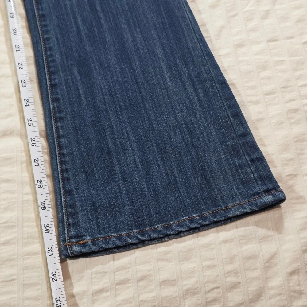 Seven7 Womens Bootcut Jeans Dark Wash Stretch Denim‎ Size 29 Mid Rise Classic